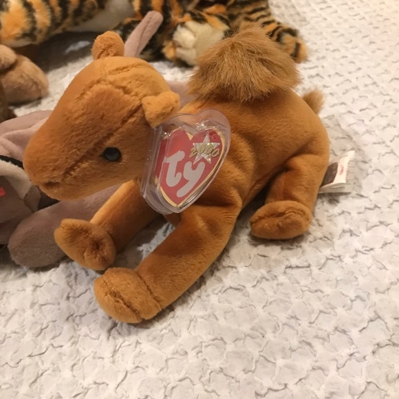 Vintage lot of 8 Beanie Buddy plush Jungle Safari animals tiger monkeys - Picture 9 of 9